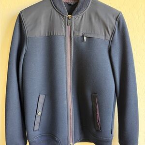 Ted Baker Holla heavyweight Navy Bomber Jacket Size M